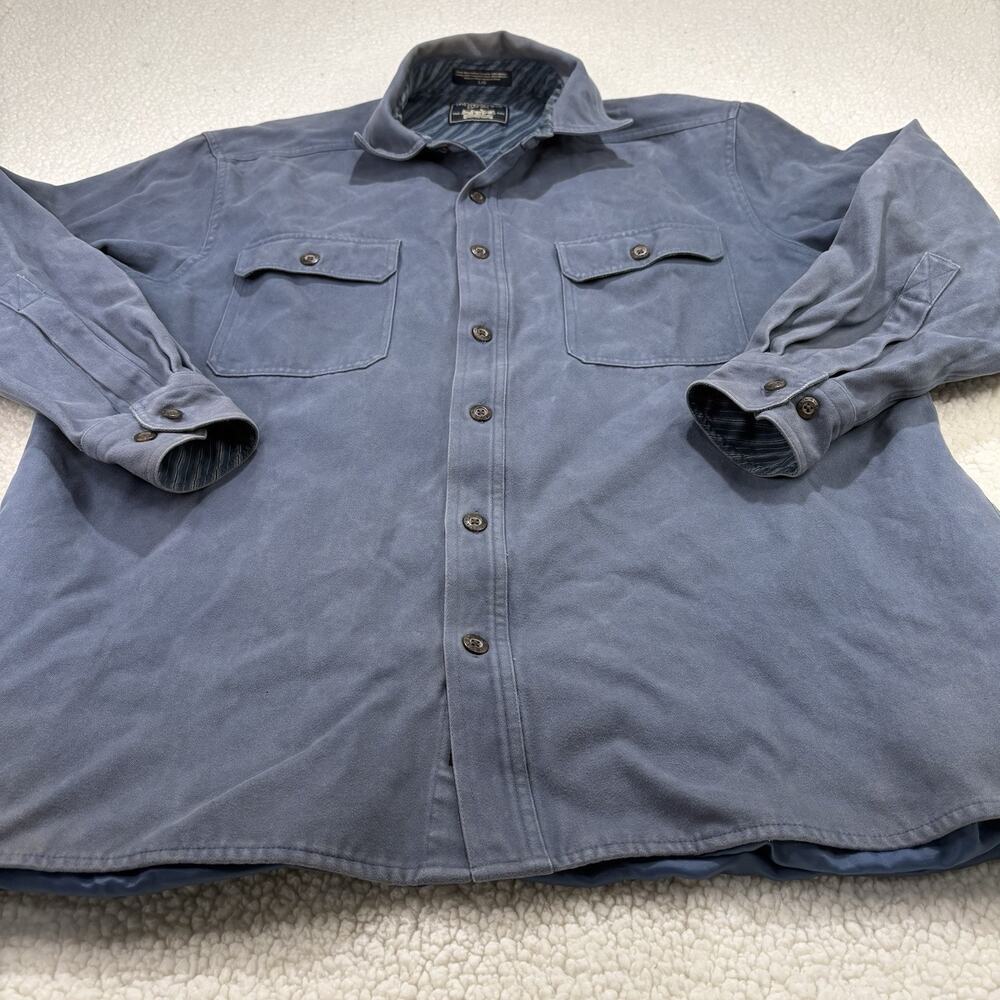 Vintage Levi Strauss Shirt Jacket Mens Large Shacket‎ Chamois Flannel Cotton - Picture 2 of 9